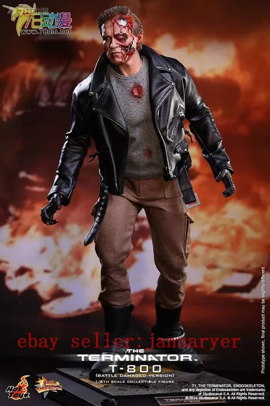 Hot Toys Mms238 1 6 T800 Terminator Battle Damaged Version Arnold
