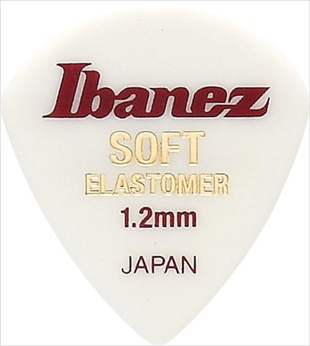 IBANEZ Elastomer Guitar Pick BEL18ST12 Soft Jazz 1.2mm 3pc Included - Picture 2 of 4