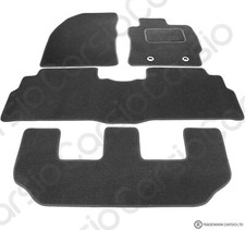 for Toyota Verso 2011 to 2018 (7 seater) Tailored Black Car Floor Mats Carpets