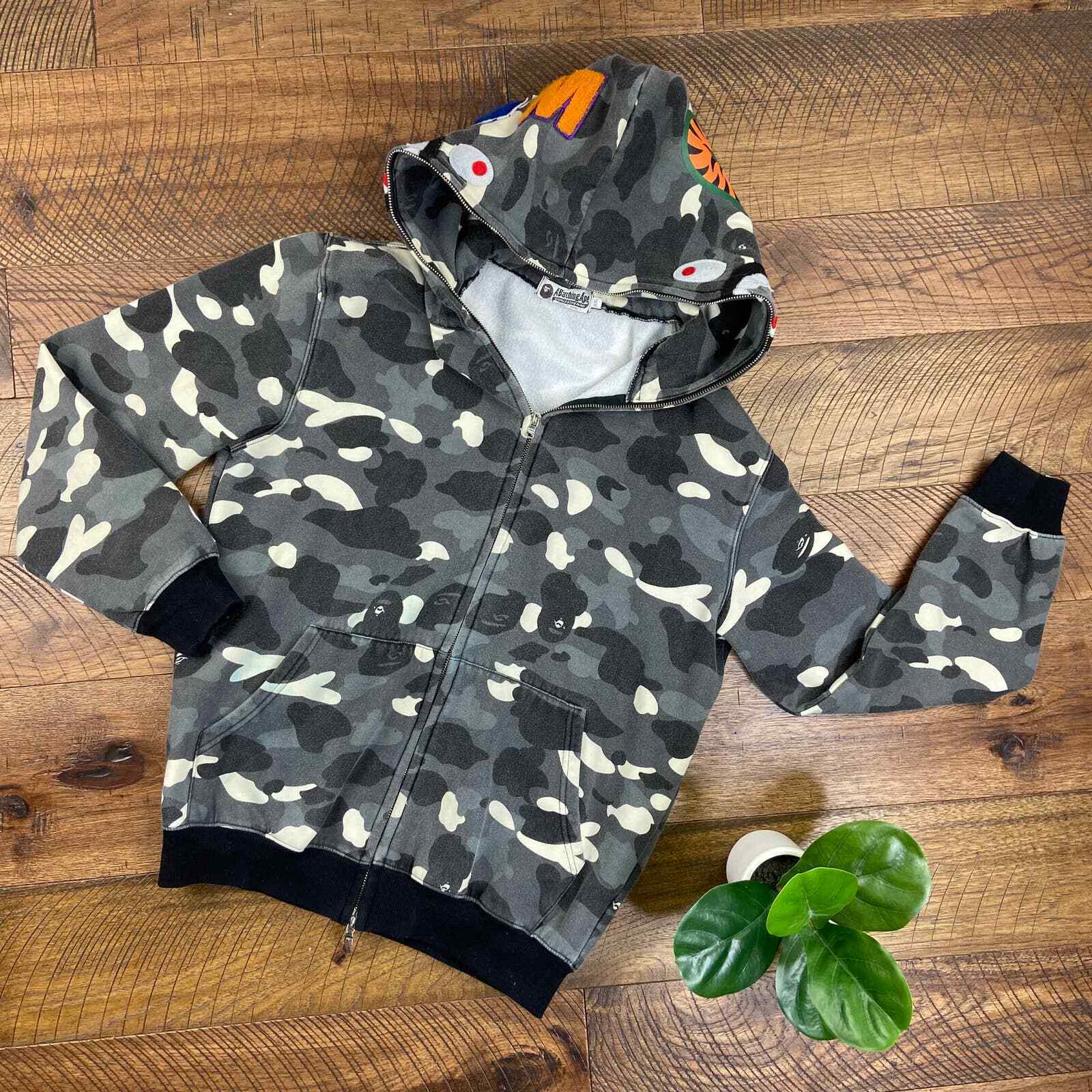 BAPE X GOD SELECTION SHARK  HOODIE 黒 2XL