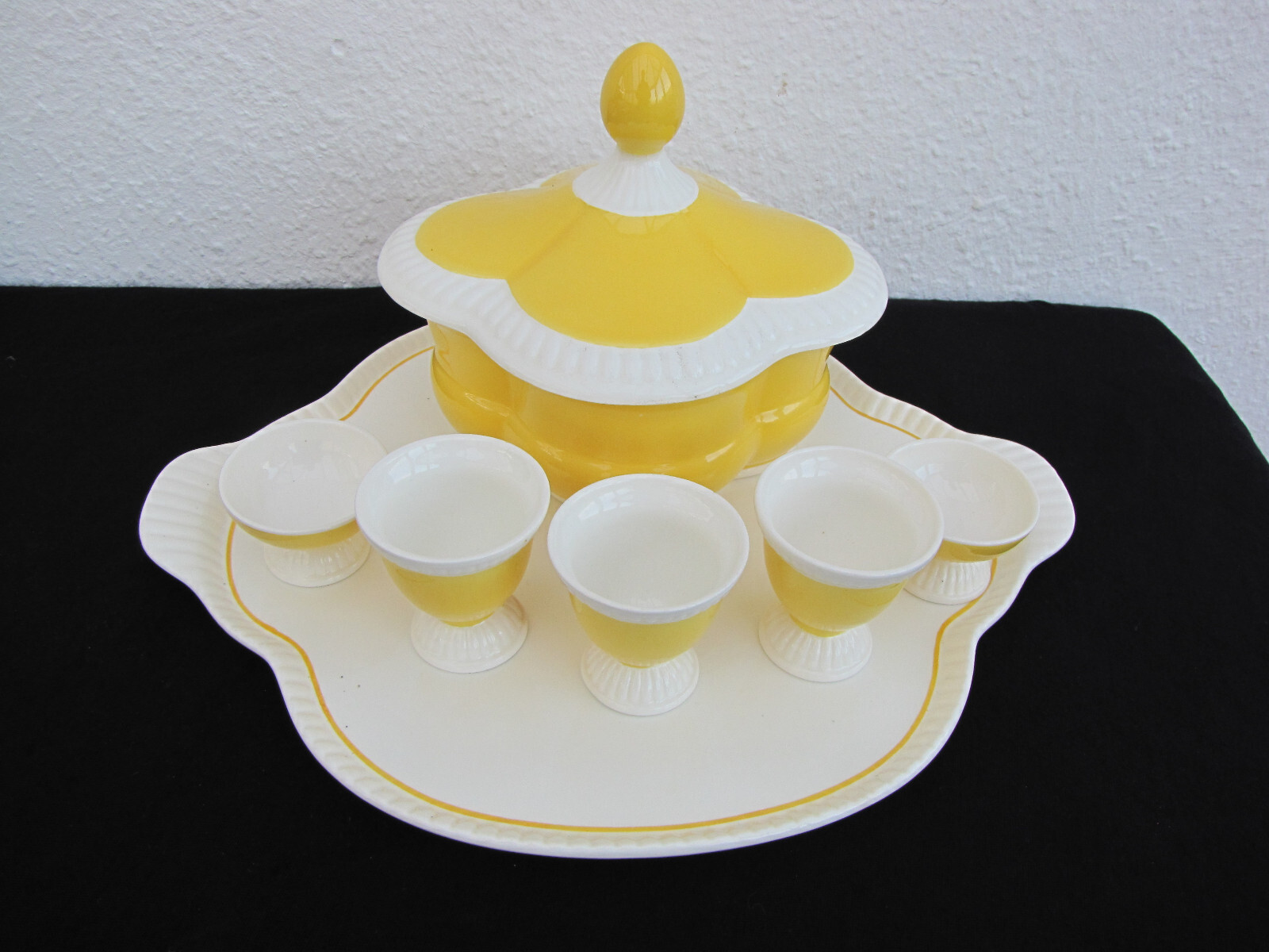 Max Roesler Rodach Keramik Frühstücksgedeck Set Art Déco | eBay.de