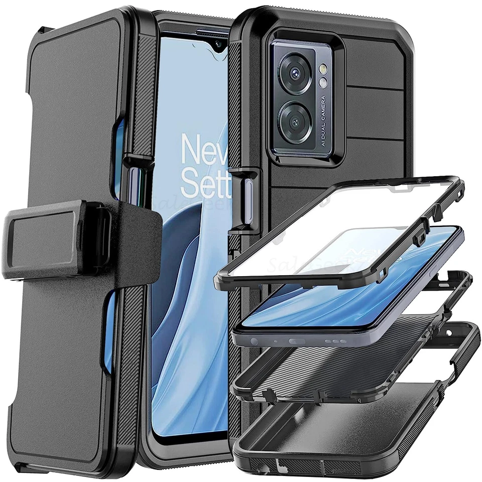 OnePlus Nord N30 N300 5G ShockProof ARMOR Phone Case Cover Clip Screen Protector - Image 2 of 4