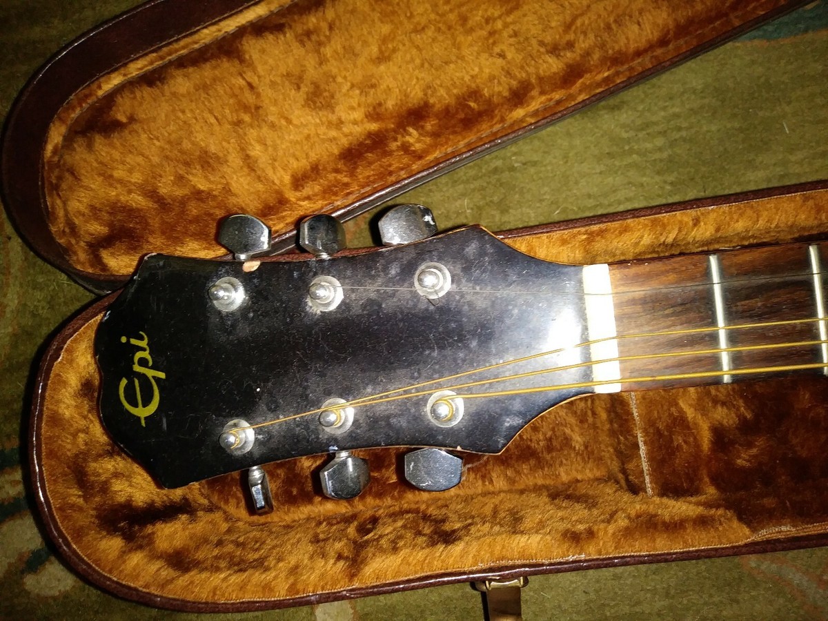 Epi d 10　珍品アコギ　直接取引可能　ソフトケース付　男鳴り Vintage EPI D-10 accoustic guitar with 1970s Gator case | eBay