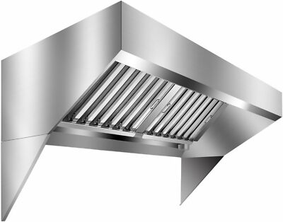 Commercial Exhaust Hood Vent Hood 4/5/6/7/8/9FT w/ Detachable