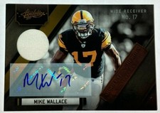 2011 MIKE WALLACE PATCH AUTO /10 PANINI ABSOLUTE HEROES