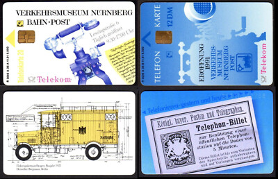A36 A+B 11.91 Original Edition Telephone Card 6/12 DM Transport Museum Set Full * Excellent
