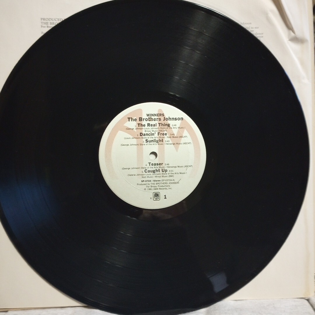 THE BROTHERS JOHNSON Winners LP Vinyl Record 1981 A&M Records SP