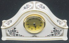 VINTAGE LENOX CHINA ELEGANT MADISON MANTLE CLOCK MADE IN USA, QUARTZ MOVEMENT