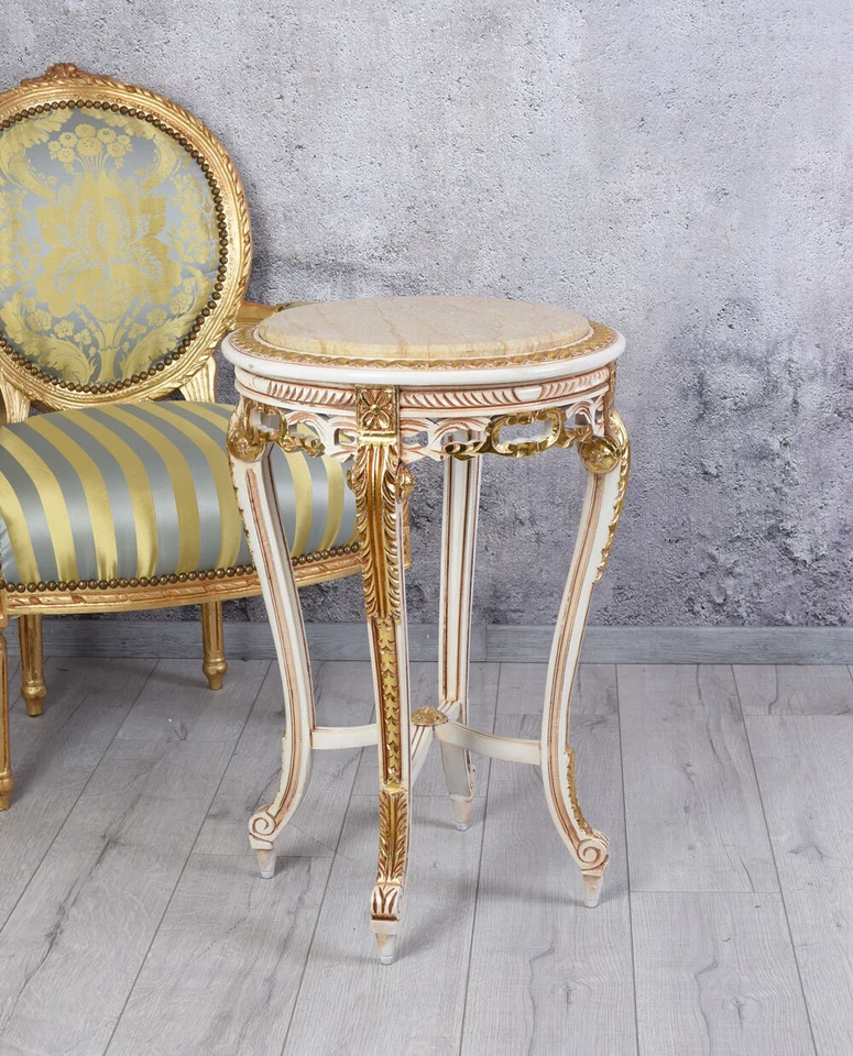 Night Table Baroque Side Table Flower Stand Sofa Table Tea Table Console Table - Image 4 of 4