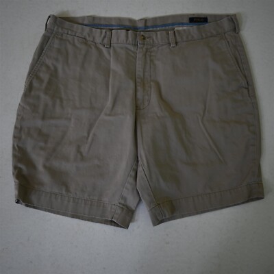 Polo Ralph Lauren 42x9'' Khaki Classic Fit Recent 100% Cotton Mens Shorts