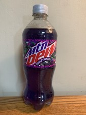 2022 New Mountain Dew Mtn Dew Purple THUNDER 20oz Bottle Berry Plum Dew