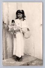 Joven Madre y Bebé "Indígena Huasteca" Tancanhuitz México RPPC San Luis Potosí