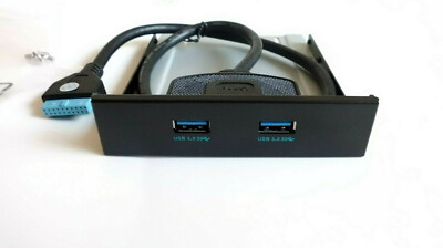 2 Ports USB 3.0 20 Pins 3.5 Inch Metal Front Panel 2.5'' SSD Space with 22'' cable