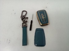 Toyota Key Fob Cover With Keychain Soft Fit For 2020-2022 Smart Key Case -blue Toyota Key Fob Cover With Keychain Soft Fit For 2020-2022 Smart Key Case -blue