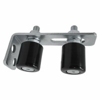 Einstellbare TorfüHrung Mit 2 FüHrungsrollen Ø 40 X 44 Mm Schwarz RolltorfüHrung