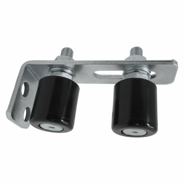 Einstellbare TorfüHrung Mit 2 FüHrungsrollen Ø 40 X 44 Mm Schwarz RolltorfüHrung-image