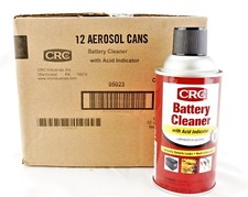 Case of 12 05023 CRC Battery Cleaner with Acid Indicator 11oz Aerosol