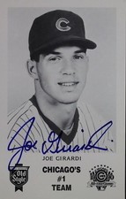 Joe Girardi Cubs Chicago #1 Team 3x5 Old Style Autographed Signed Card 