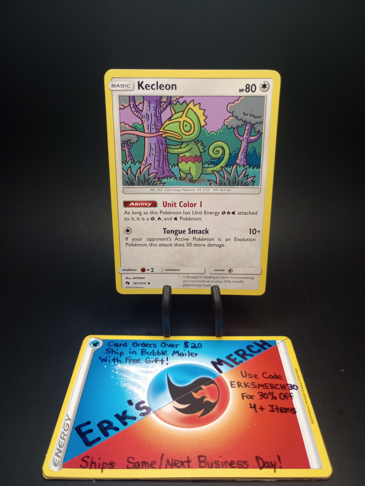 Kecleon 161/214 Lost Thunder NM Regular Uncommon Pokemon Card 