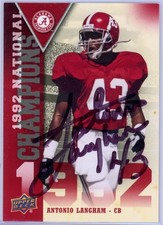 2012 Upper Deck University of Alabama Football Cards Checklist 23