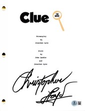 Christopher Lloyd Signed Clue Full Script Authentic Autograph Beckett Witness