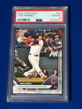 2025 Topps NOW PSA 10 Jose Ramirez Most Multi-HR Games CLE History #551**6271