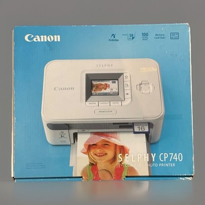 Canon Selphy CP740 Compact Color Photo Printer Open Box Includes SD Card READ!