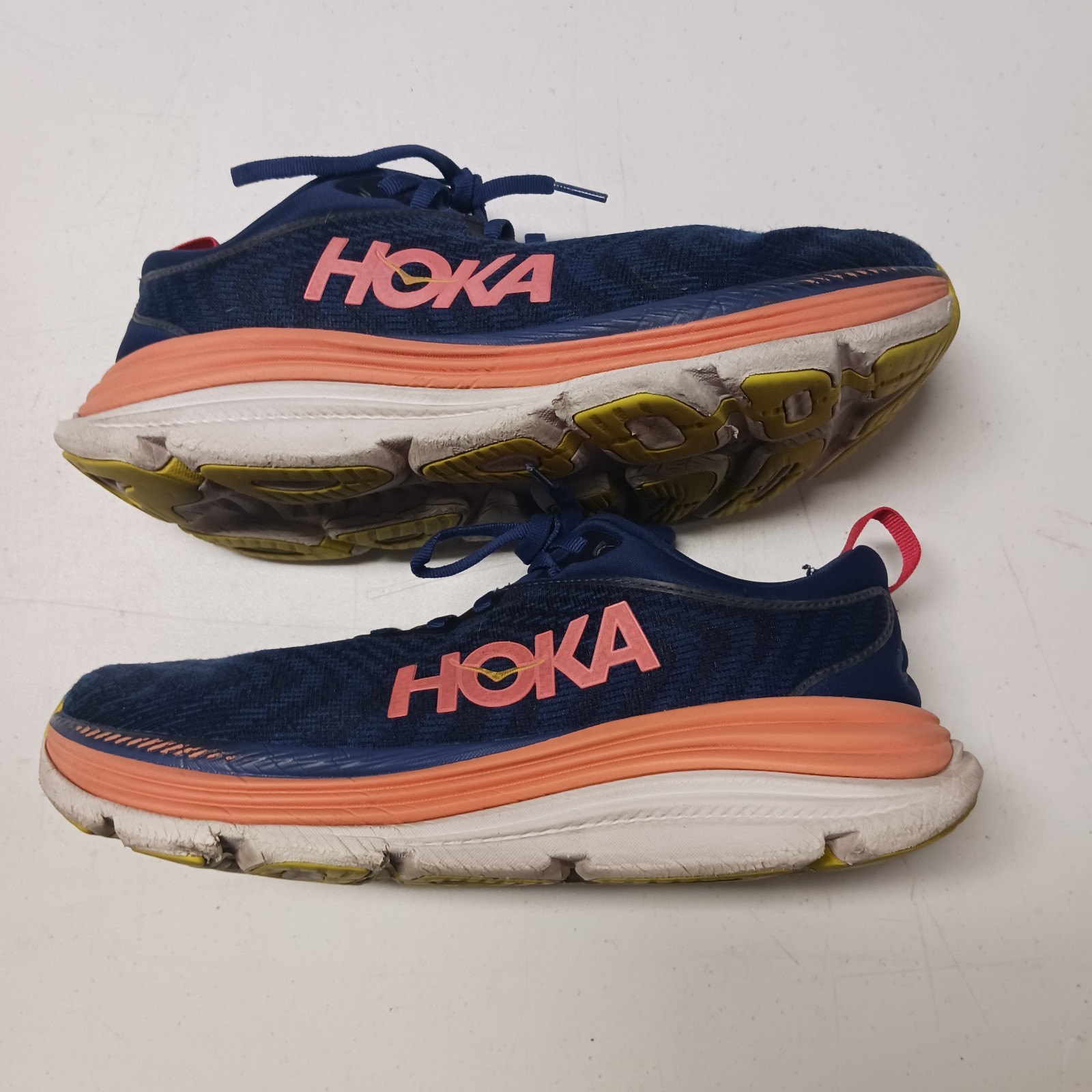 Hoka Gaviota 5 Shoes Wmns 9.5D Evening Sky Coral Daily Road Running Training thumbnail 4