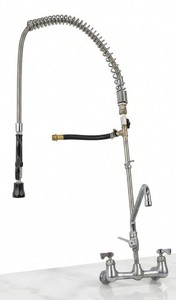 Used Krowne 8" OC Deck Mount Pre-Rinse Unit with 12" Add-On Swing Spout