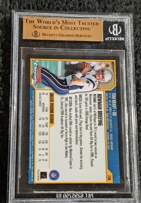 2000 Bowman Chrome Tom Brady Rookie BGS 9.5 GEM MINT 🔥( 10 ) 9.5