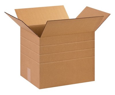 Mult-Depth Shipping Boxes 15''L x 12''W x 12''H 25-Pack - Corrugated Cardboard B...