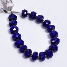 Natural Lapis Lazuli Faceted Round Beads Gemstone, Lapis Beads E 248