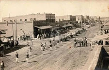 Clovis NM New Mexico Parade by Store RPPC Photo Postcard COPY