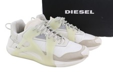DIESEL Men Sneakers S-Serendipity Mask EU44.5 White Low Top Almond Toe Trainers