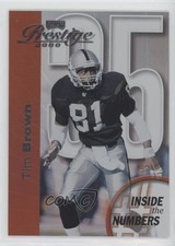 2000 Playoff Prestige Inside the Numbers Tim Brown #IN35 HOF 0d44