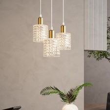 3 lights Glass Pendant Light Ceiling Hanging Light Indoor Nordic For Bedroom 