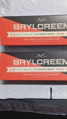 2PK Brylcreem 3 in 1 Hair Cream High Shine Light Hold 5.5 fl oz Cream MPN 31160
