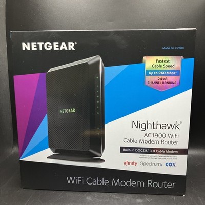 NETGEAR C7000v2 Nighthawk AC1900 Smart Wi-Fi Router Docsis Cable Modem