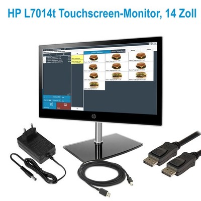 HPL7014t USB TOUCHSCREEN MONITOR RANDLOS SPRITZWASSER FEST Win10/11 IP44