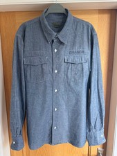 Maharishi Light Denim Chambray "Chance" L/S Shirt - Blue - XL