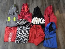 UNDER ARMOUR NIKE Lot Boy's XL 16 18 Hoodie Jacket Lot Hooded Sweatshirts Shirts