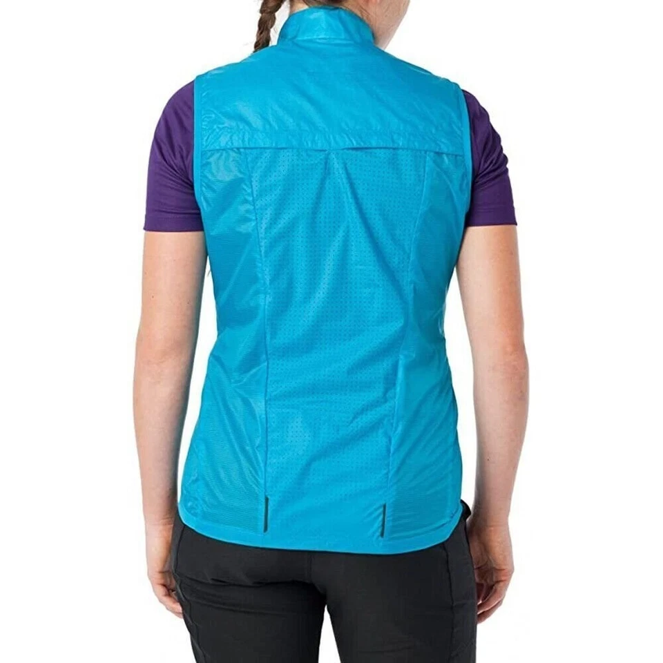 Giro GA Women's New Road Lightweight Wind Vest for Cycling, Blue Jewel - Image 3 of 4