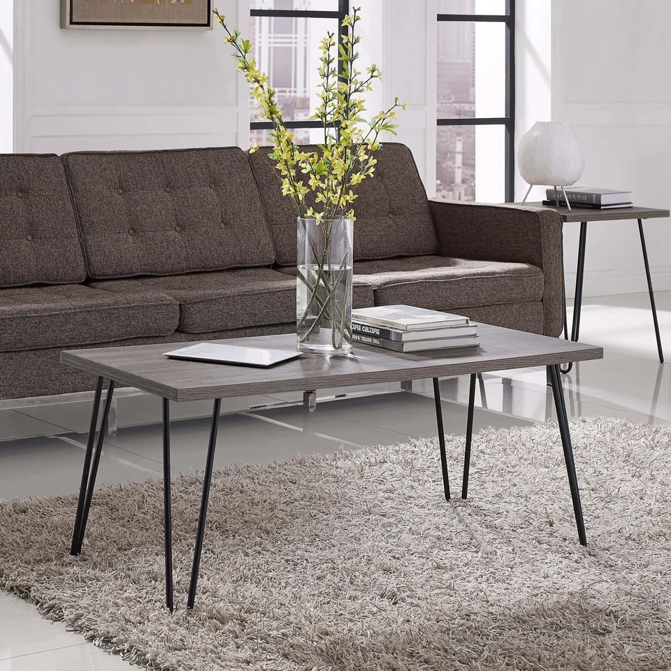 Owen ретро журнальный столик, состаренный серый дуб - Изображение 2 из 4