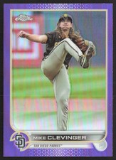 Mike Clevinger 2022 Topps Chrome Update Purple Refractor #USC71 San Diego Padres
