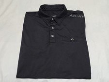 Ariat AriatTEK Performance Black Lightweight Polo/Golf Shirt XS