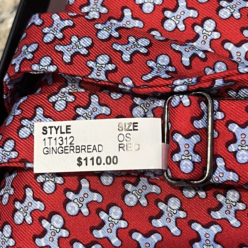 Vineyard Vines Pan de Jengibre Hombre Conjunto de Faja y Pajarita 100% Seda Esmoquin Formal Foto 4 de 4