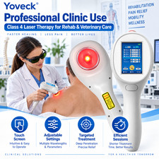 Portable 15W Laser Therapy 810nm 980nm 1064nm Class IV for Home Clinic Rehab