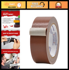 Industrial Grade Brown Duct Tape 2" x 60ft - Waterproof, UV Resistant for Crafts
