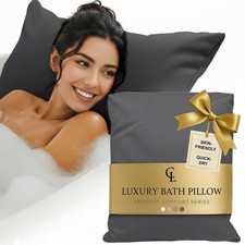 Thick Bath Pillow Quick-Drying Comfortable Dark Gray