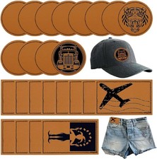 24 2.5 inches round , 3.15 x 2 rectangular , BROWN DARK BROWN